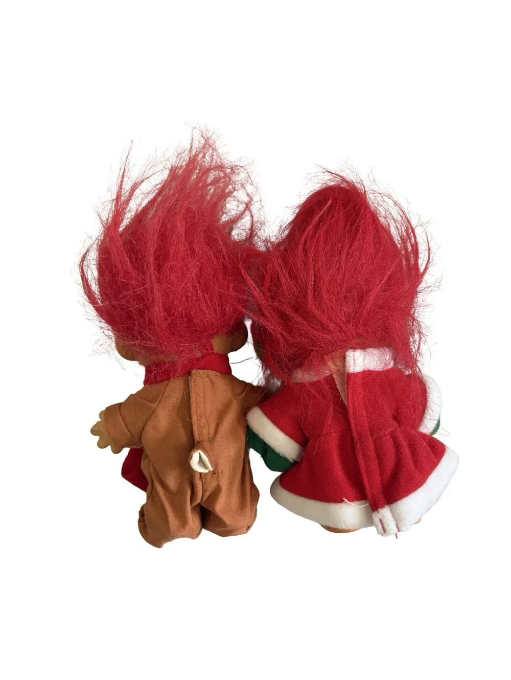 Vintage Russ Christmas Carol Trolls For Holiday Decoration . Used Trolls.